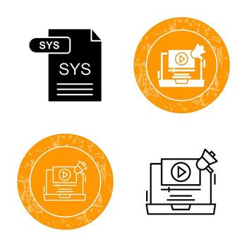 icono de vector de sistema
