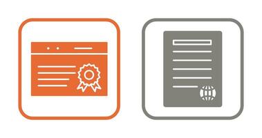 quality assurance and press release Icon vector