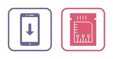 download and chip Icon vector