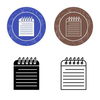 icono de vector de nota única