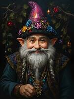 Dwarf man, AI generated. photo