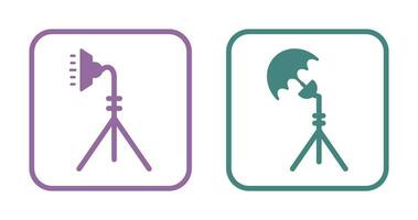 light stand and studio Icon vector