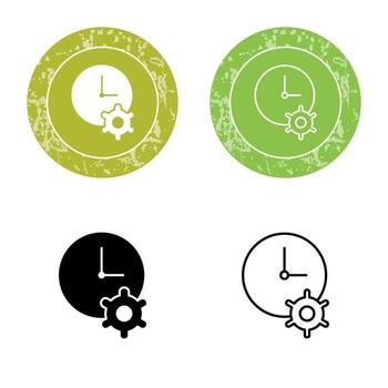 Unique Time Optimization Vector Icon