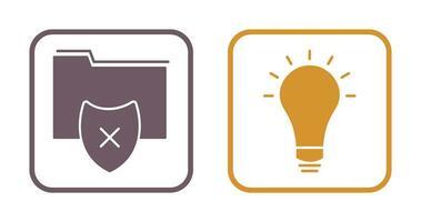 vulnerable folders and innovatives idea Icon vector