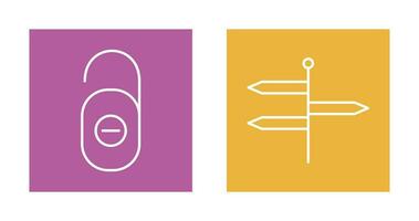 do not disturb and directions  Icon vector