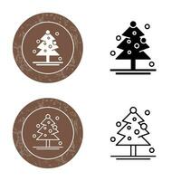 icono de vector de árbol de navidad