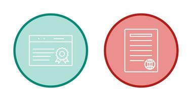 quality assurance and press release Icon vector