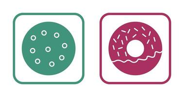 cookie and doughnut Icon vector