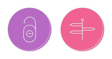 do not disturb and directions  Icon vector