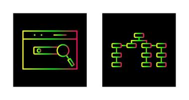 seo y seo estructura icono vector