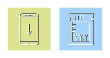 download and chip Icon vector