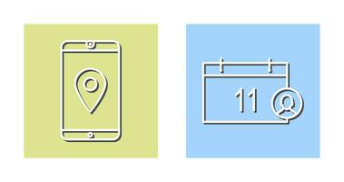 gps service and event management Icon vector
