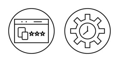 Website Promotion and Time Optimization Icon vector