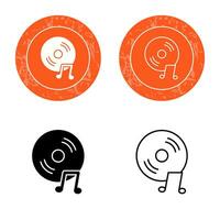 Unique Music CD Vector Icon