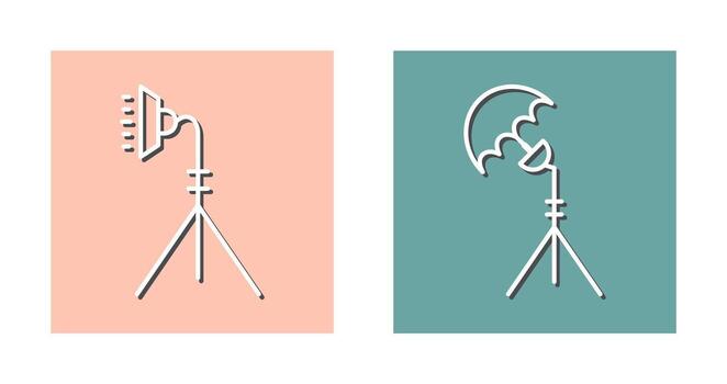 light stand and studio Icon vector