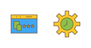 Website Promotion and Time Optimization Icon vector