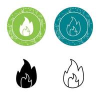 Unique Flame Vector Icon