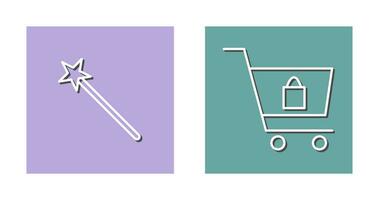 magic and shopping  Icon vector