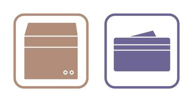 box and wallet Icon vector