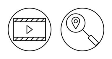 video animation and tracking services Icon vector