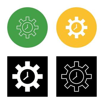 Unique Time Optimization Vector Icon