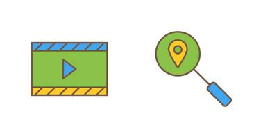 video animation and tracking services Icon vector