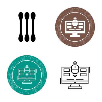 icono de vector de desplazamiento
