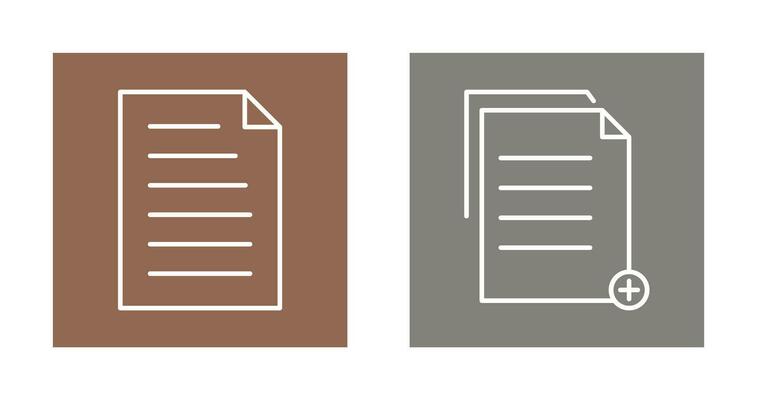document and two files  Icon