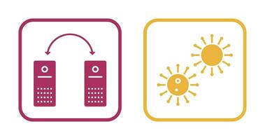 virus and network files  Icon vector