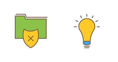 vulnerable folders and innovatives idea Icon vector