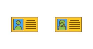 male profile and female profile  Icon vector