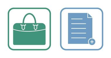 add file and case  Icon vector