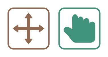 move and hold Icon vector