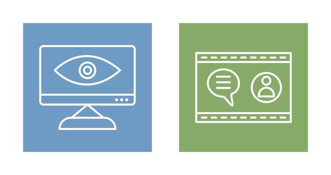 Web Visibility and Web Support  Icon vector
