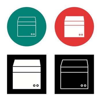 Unique Box Vector Icon