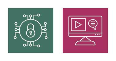 Data Security and Content Production Icon vector
