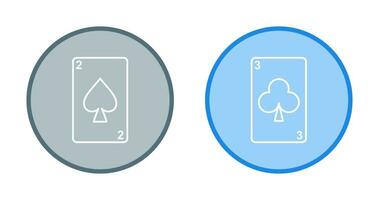 spades cards and clubs card Icon vector