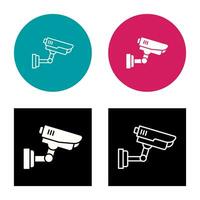 icono de vector de cámara de seguridad