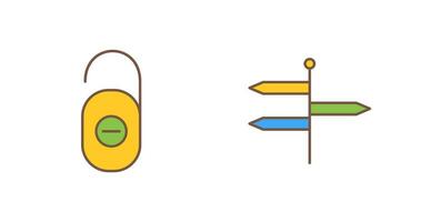 do not disturb and directions  Icon vector
