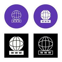 Unique World Wide Web Vector Icon