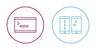 console and data transfer Icon vector