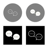 Unique Conversation Bubbles Vector Icon