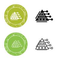 Pyramid Graph Vector Icon