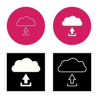 Unique Upload to Cloud Vector Icon