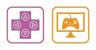 Gaming Control and Online Games Icon vector