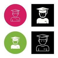 Graduate Student Vector Icon