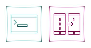 console and data transfer Icon vector