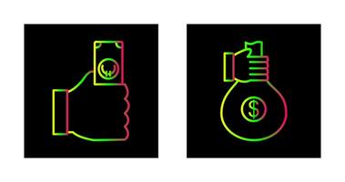 casg and money sharing  Icon vector