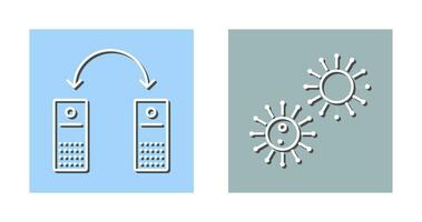 virus and network files  Icon vector