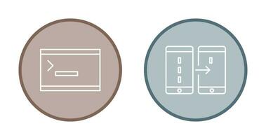 console and data transfer Icon vector
